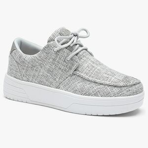 TIDU Arch Support Shoes Lace Up Orthopedic‎ Comfortable Canvas Loafer Women's 8